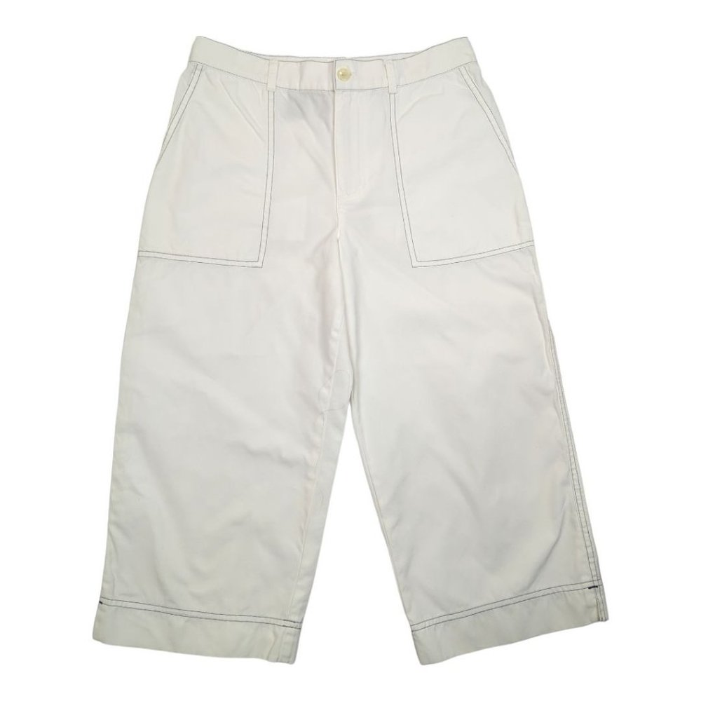 Lauren Ralph Lauren White‎ Capri Pants Size 2 Petite Cotton